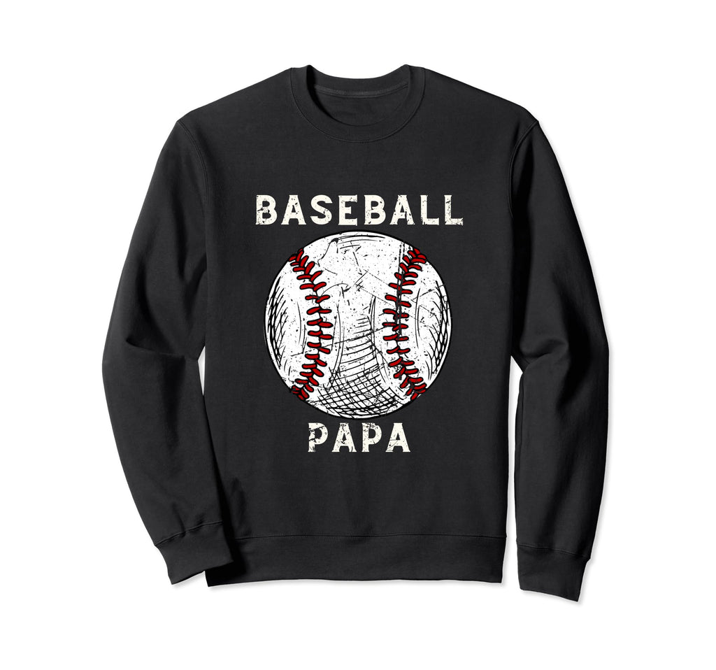 Baseball Papa Baseball Team Sports Sweatshirt - Graphic Print Men Women - T-Shirt, Sweatshirt, Hoodie