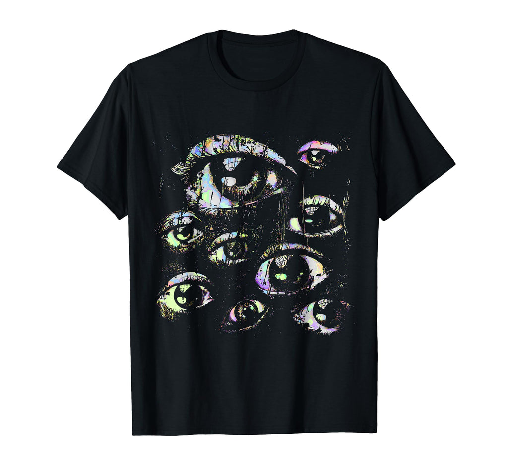 Eyes Pastel Goth Weird Grunge Alt Y2K T-Shirt - Minimalist Print Unisex - T-Shirt, Sweatshirt, Hoodie