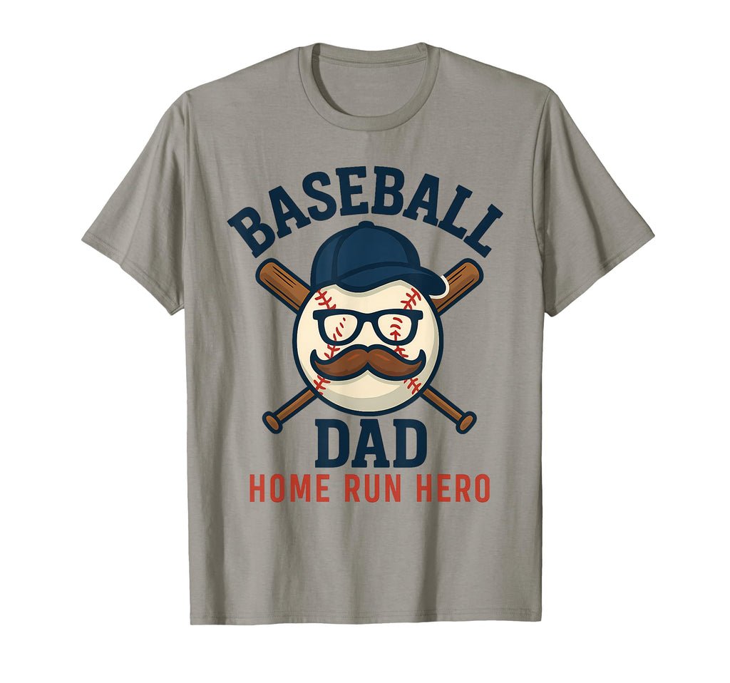 Baseball Dad Home Run Hero Funny T-Shirt - Fun Novelty Design for Adults - T-Shirt, Sweatshirt, Hoodie