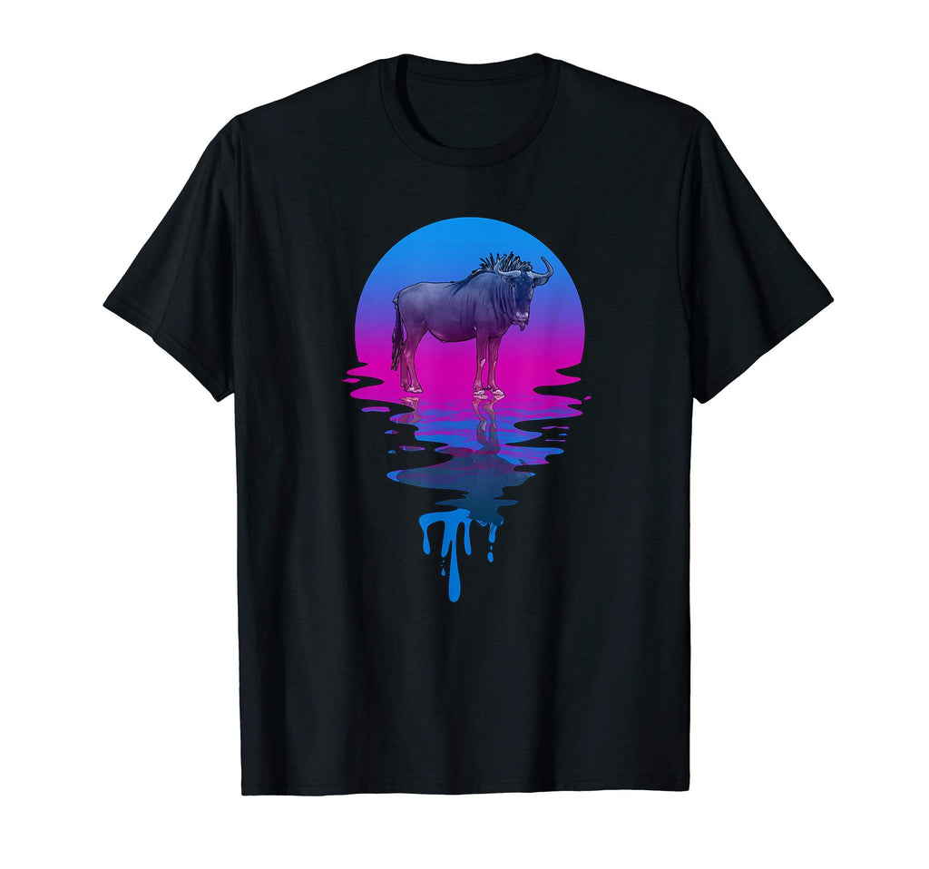 Sunset Wildebeest T-Shirt - Trendy Graphic for Adults - T-Shirt, Sweatshirt, Hoodie
