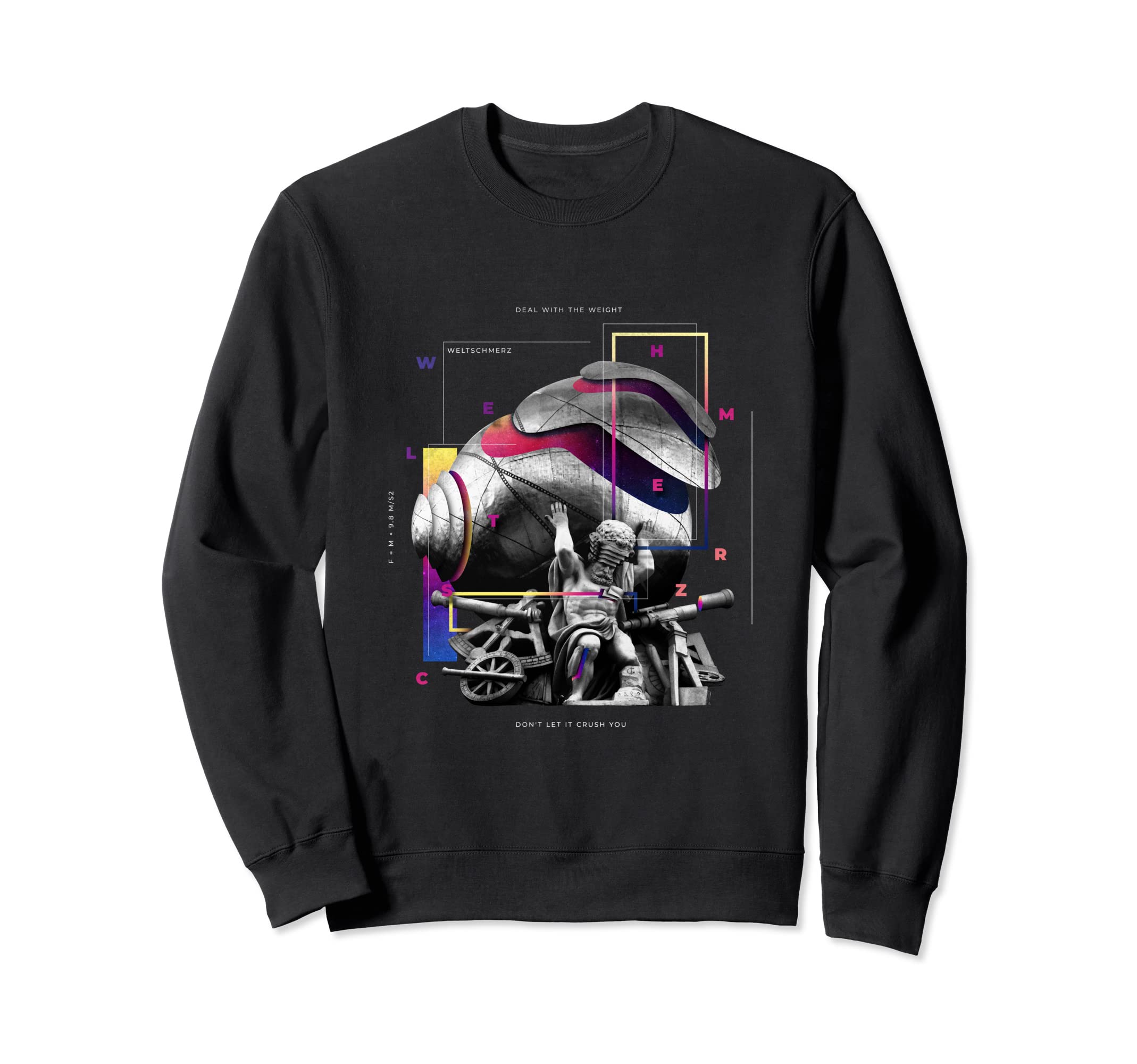 Creative Modern Art Strong Greek Sweatshirt - Minimalist Print for Adults - T-Shirt, Sweatshirt, Hoodie