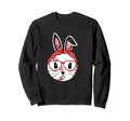 Happy Easter Bunny Playing Baseball Sweatshirt - Trendy Graphic for Adults - T-Shirt, Sweatshirt, Hoodie