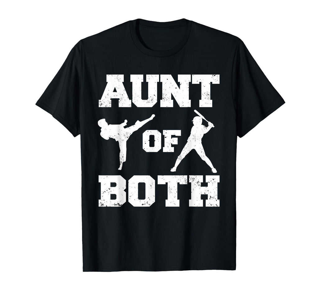 Aunt Both Taekwondo And Baseball Martial T-Shirt - Novelty Apparel Unisex - T-Shirt, Sweatshirt, Hoodie