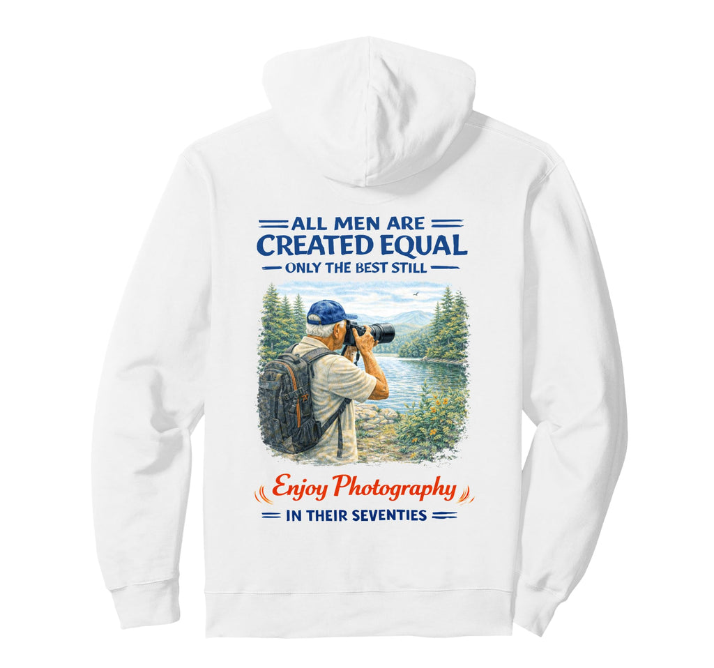 Seventies Photographer Camera Hoodie - Fun Novelty Design Unisex - T-Shirt, Sweatshirt, Hoodie