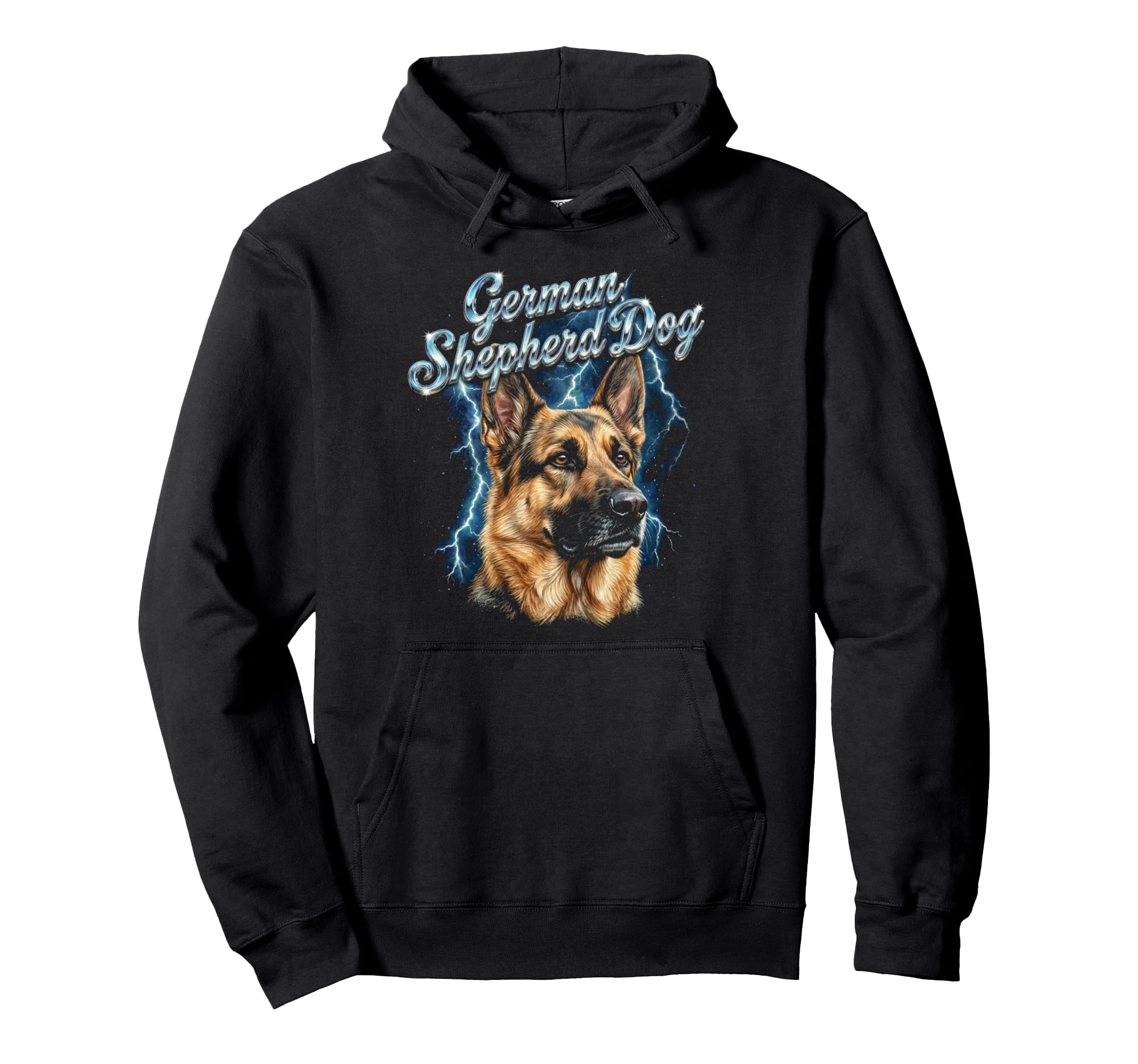 German Shepherd Dog 90S Dog Lover Hoodie - Custom Art Print Men Women - T-Shirt, Sweatshirt, Hoodie