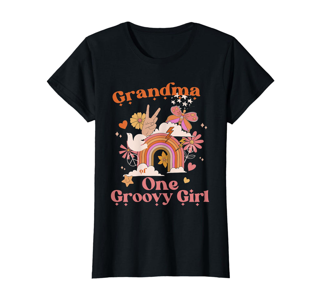Grandma One Groovy Boho Hippie Rainbow T-Shirt - Graphic Print for Adults - T-Shirt, Sweatshirt, Hoodie
