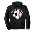 Dad Ballers Funny Soccer Baseball Hoodie - Casual Everyday Wear Men Women - T-Shirt, Sweatshirt, Hoodie