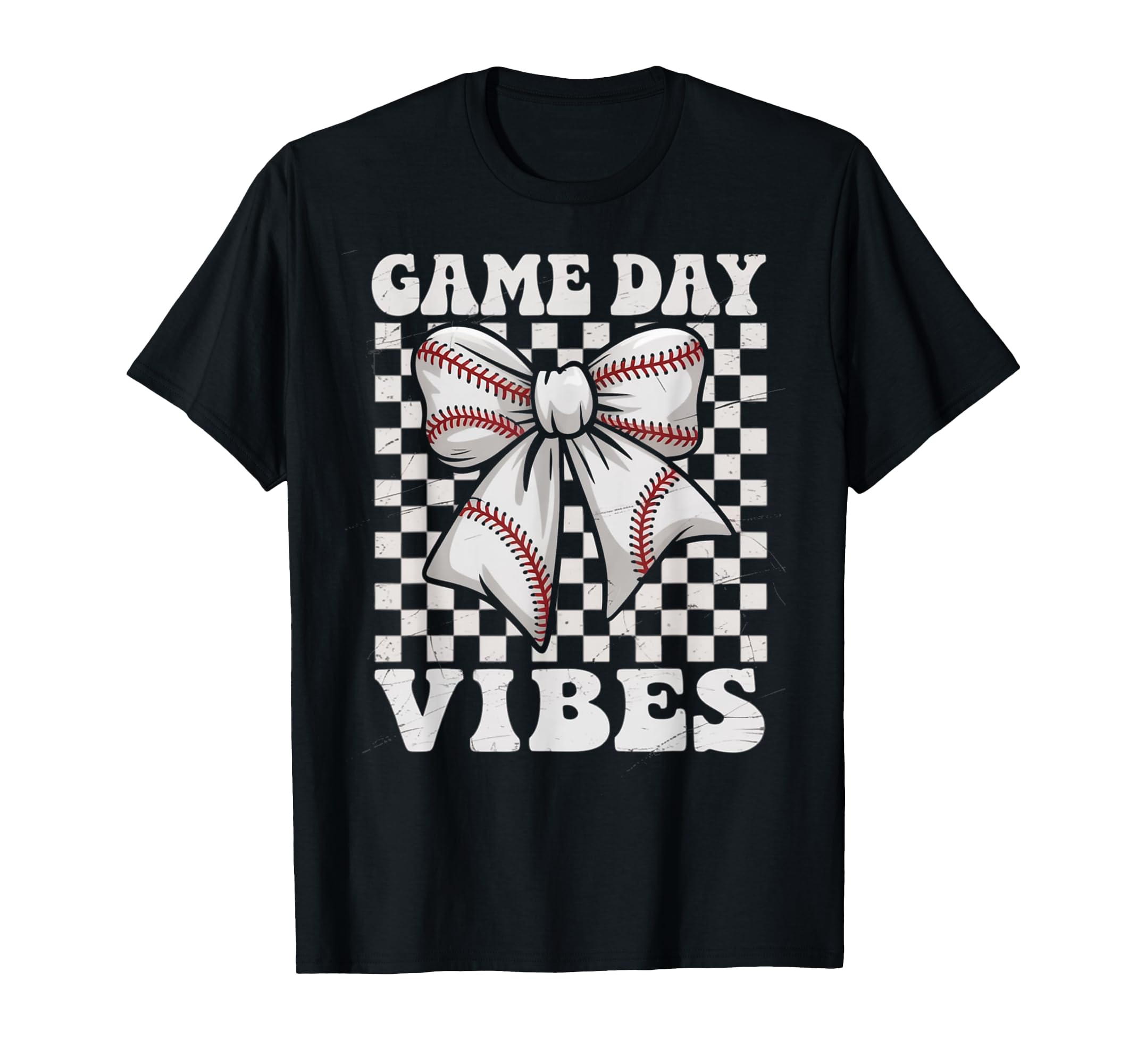 Game Day Vibes Coquette Bow Baseball T-Shirt - Unique Graphic Men Women - T-Shirt, Sweatshirt, Hoodie