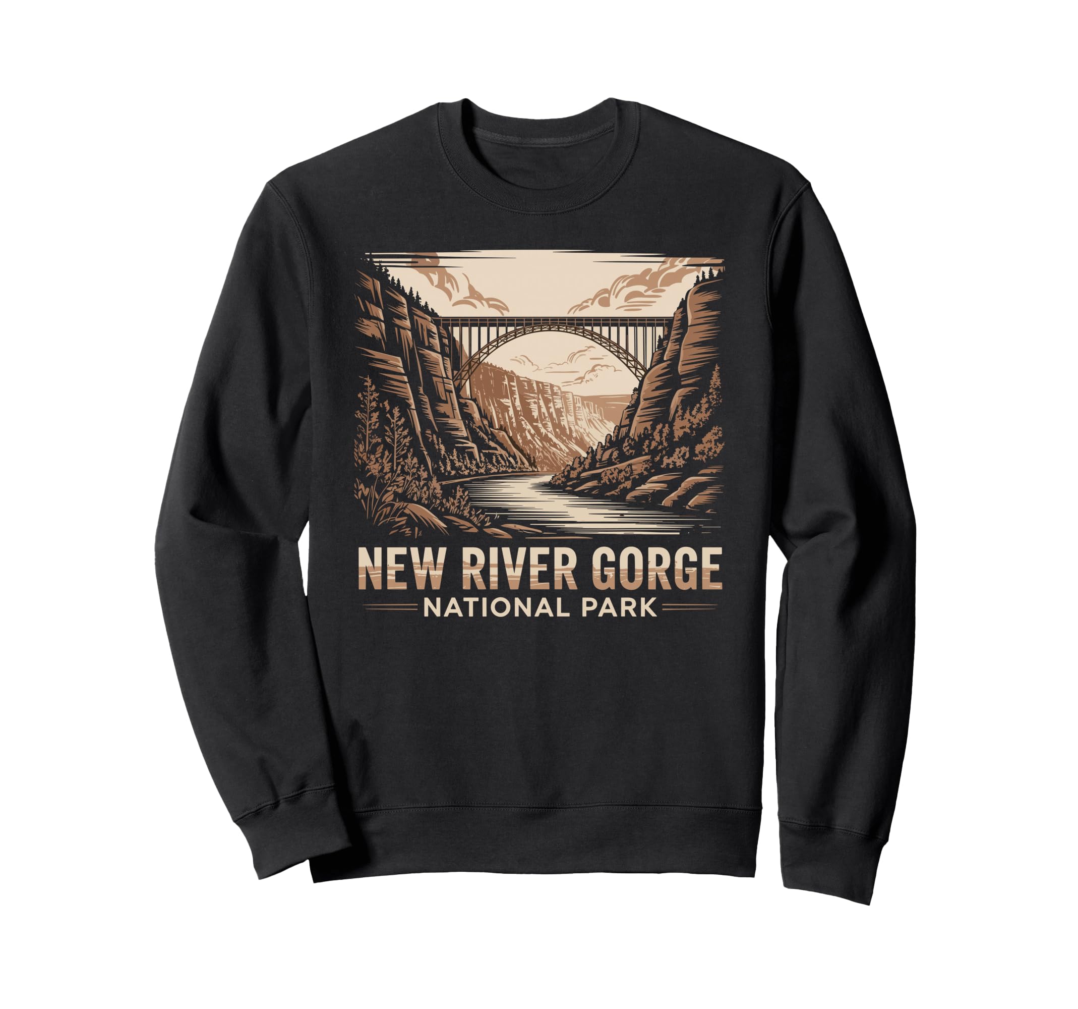 New River Gorge National Park Sweatshirt - Casual Everyday Wear for Adults - T-Shirt, Sweatshirt, Hoodie