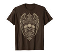 Y2K Skull Cross Brown Streetwear T-Shirt - Casual Everyday Wear Men Women - T-Shirt, Sweatshirt, Hoodie