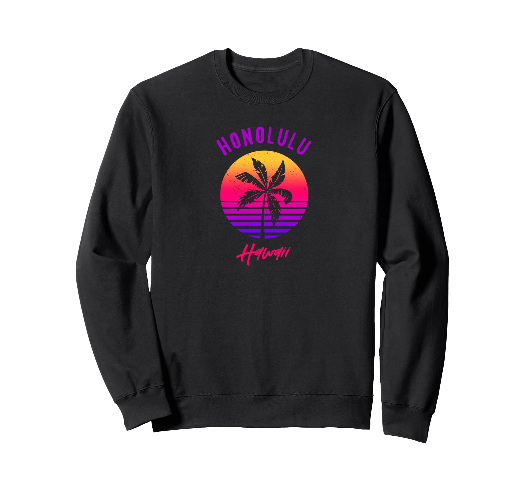 Honolulu Hawaii Sunset Honolulu Hi Sweatshirt - Unique Graphic Men Women - T-Shirt, Sweatshirt, Hoodie