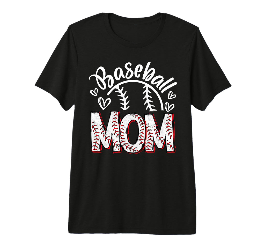 Baseball Mom Baseball Mama Proud T-Shirt - Aesthetic Graphic for Adults - T-Shirt, Sweatshirt, Hoodie