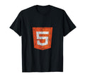 Distressed Html5 T-Shirt - Trendy Graphic for Adults - T-Shirt, Sweatshirt, Hoodie