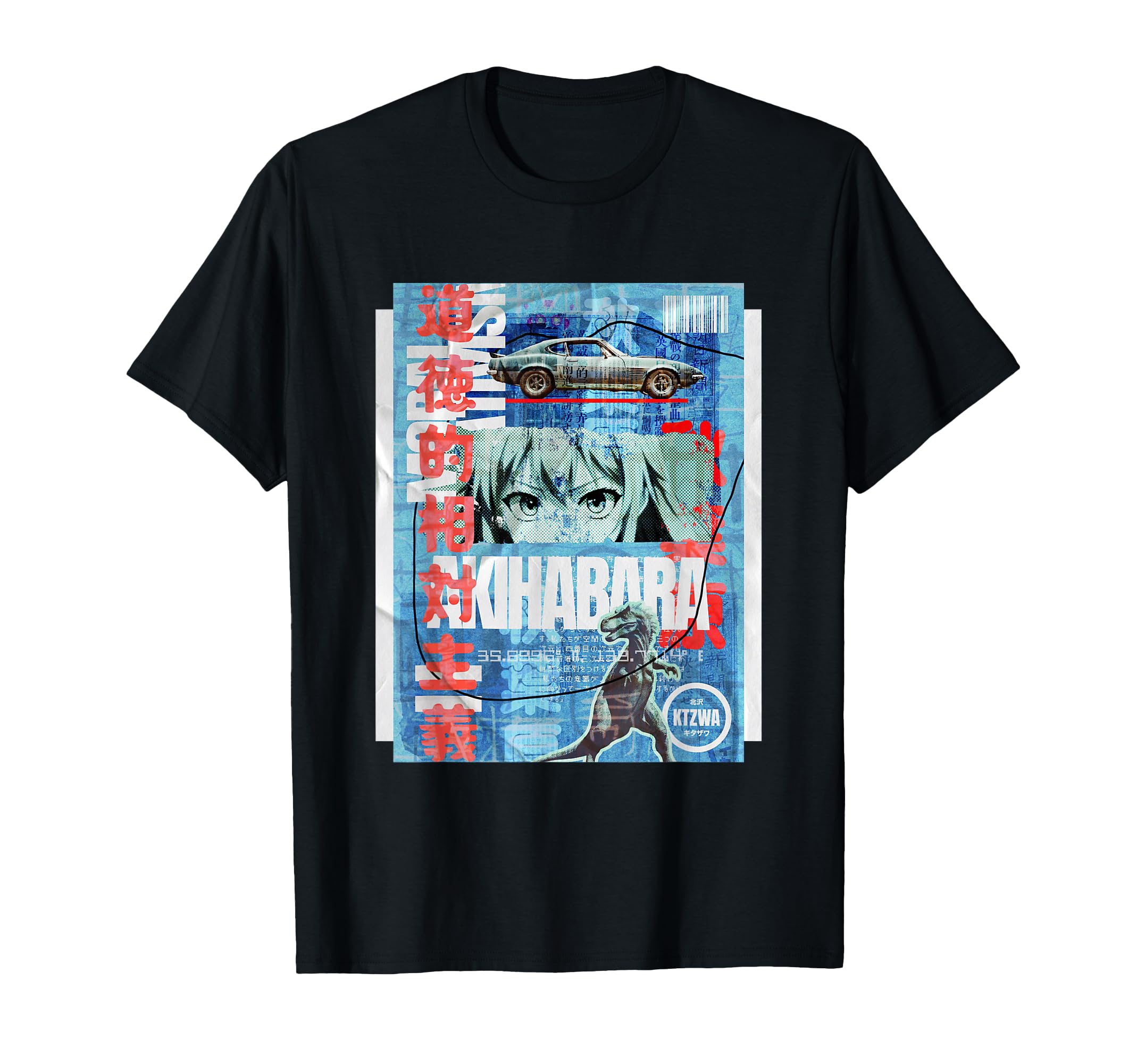 Japanese 90S 80S Streetwear Tokyo Anime T-Shirt - Custom Art Print Unisex - T-Shirt, Sweatshirt, Hoodie