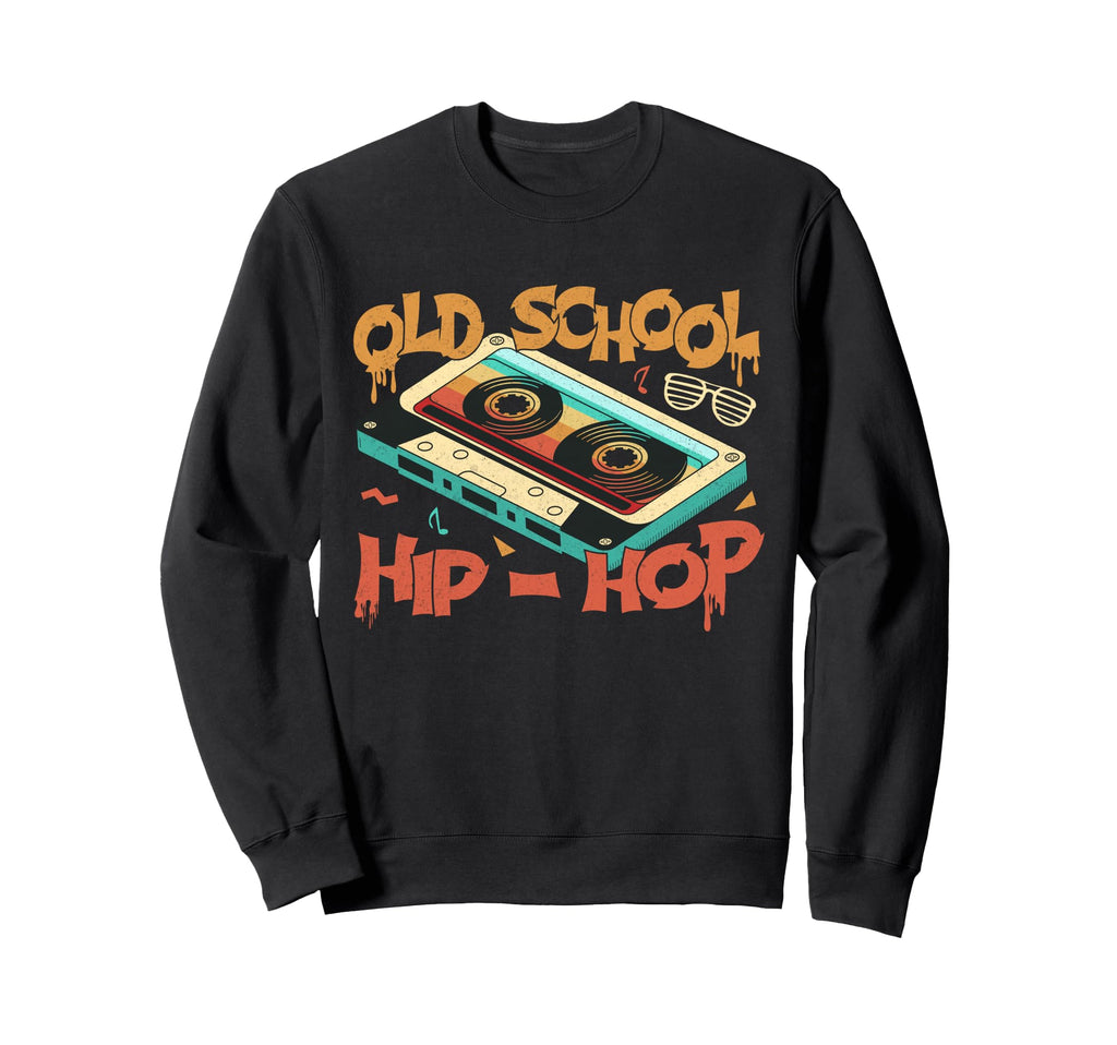 Old School Hip Hop 80S 90S Music Sweatshirt - Minimalist Print Men Women - T-Shirt, Sweatshirt, Hoodie
