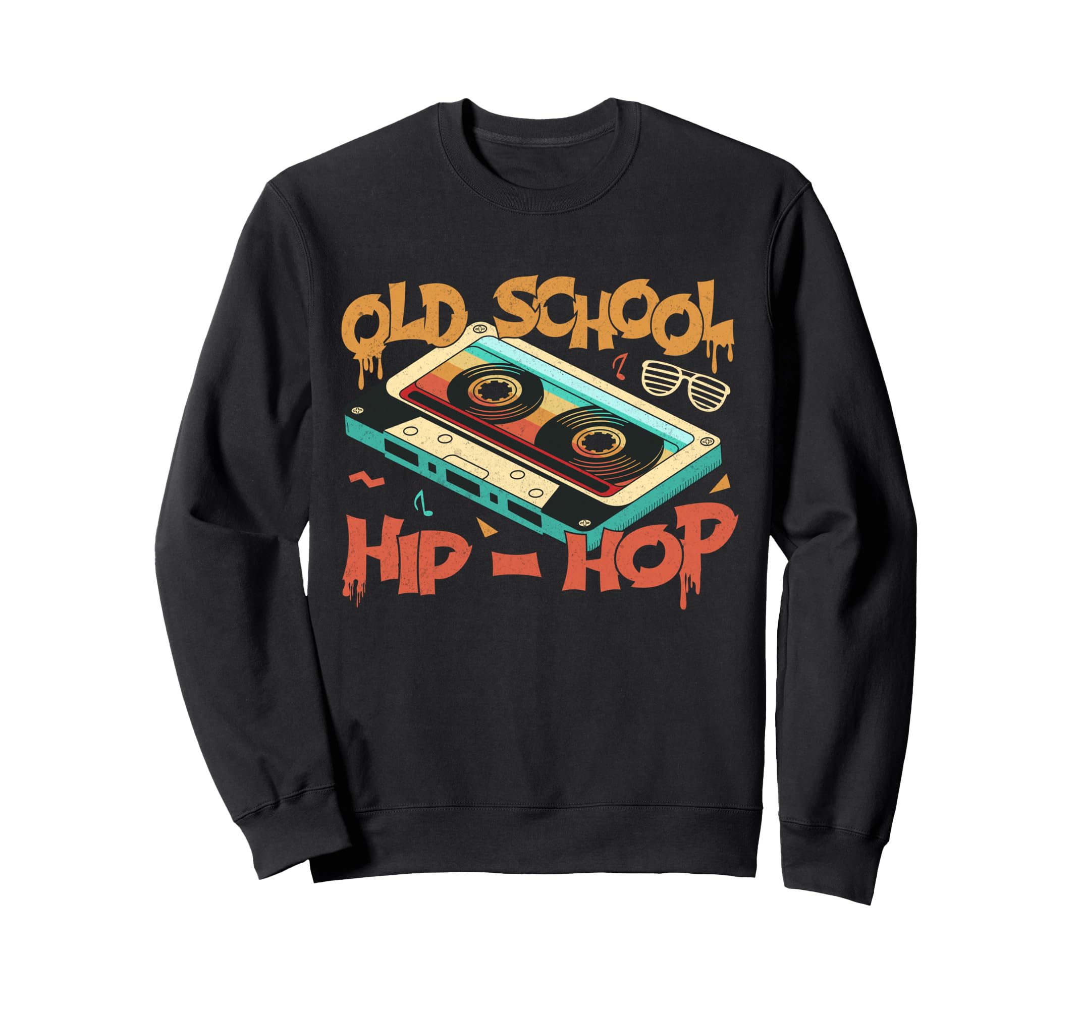 Old School Hip Hop 80S 90S Music Sweatshirt - Minimalist Print Men Women - T-Shirt, Sweatshirt, Hoodie