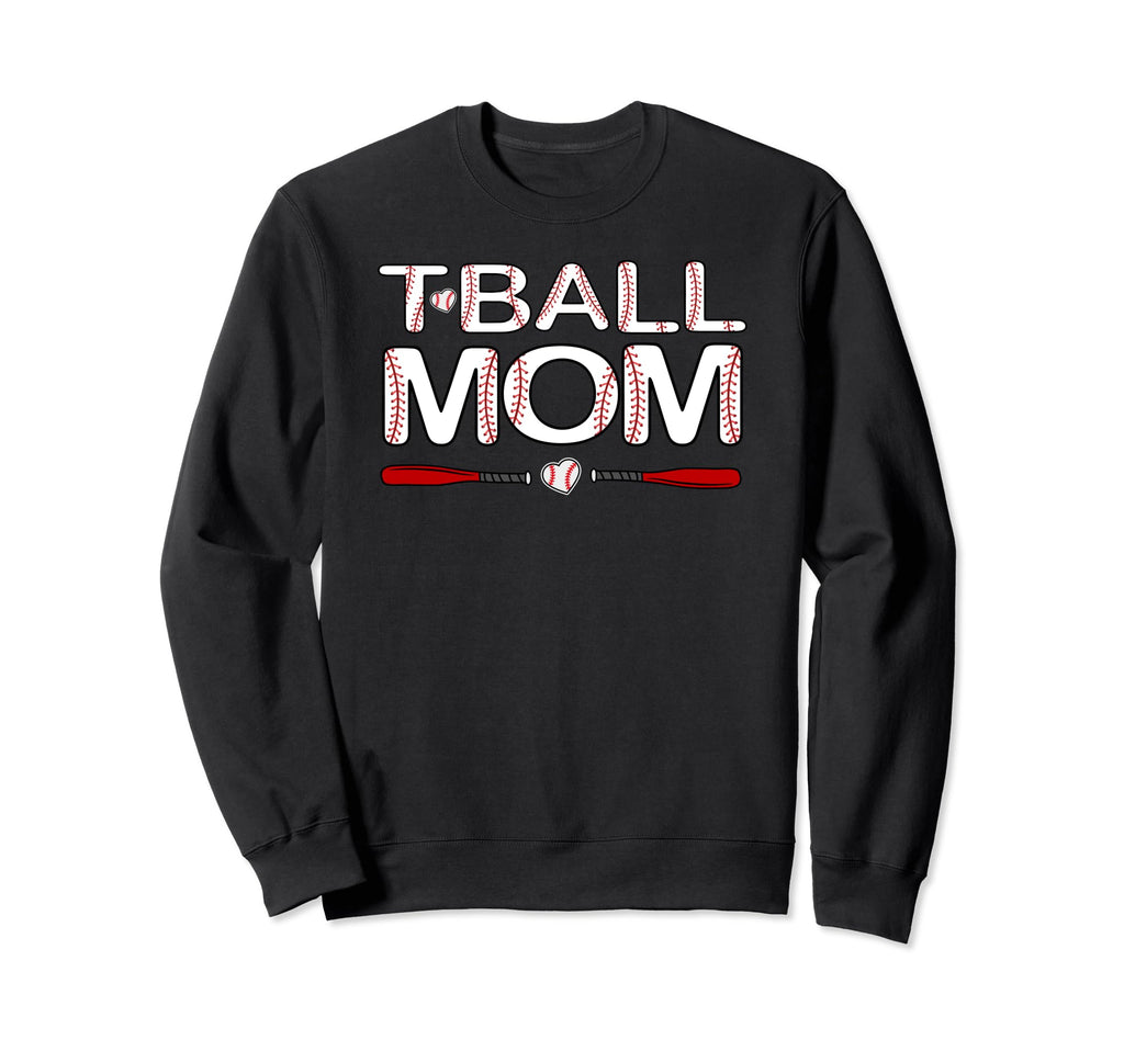 T Ball Mom Mama Mother Ball Baseball Sweatshirt - Minimalist Print Unisex - T-Shirt, Sweatshirt, Hoodie