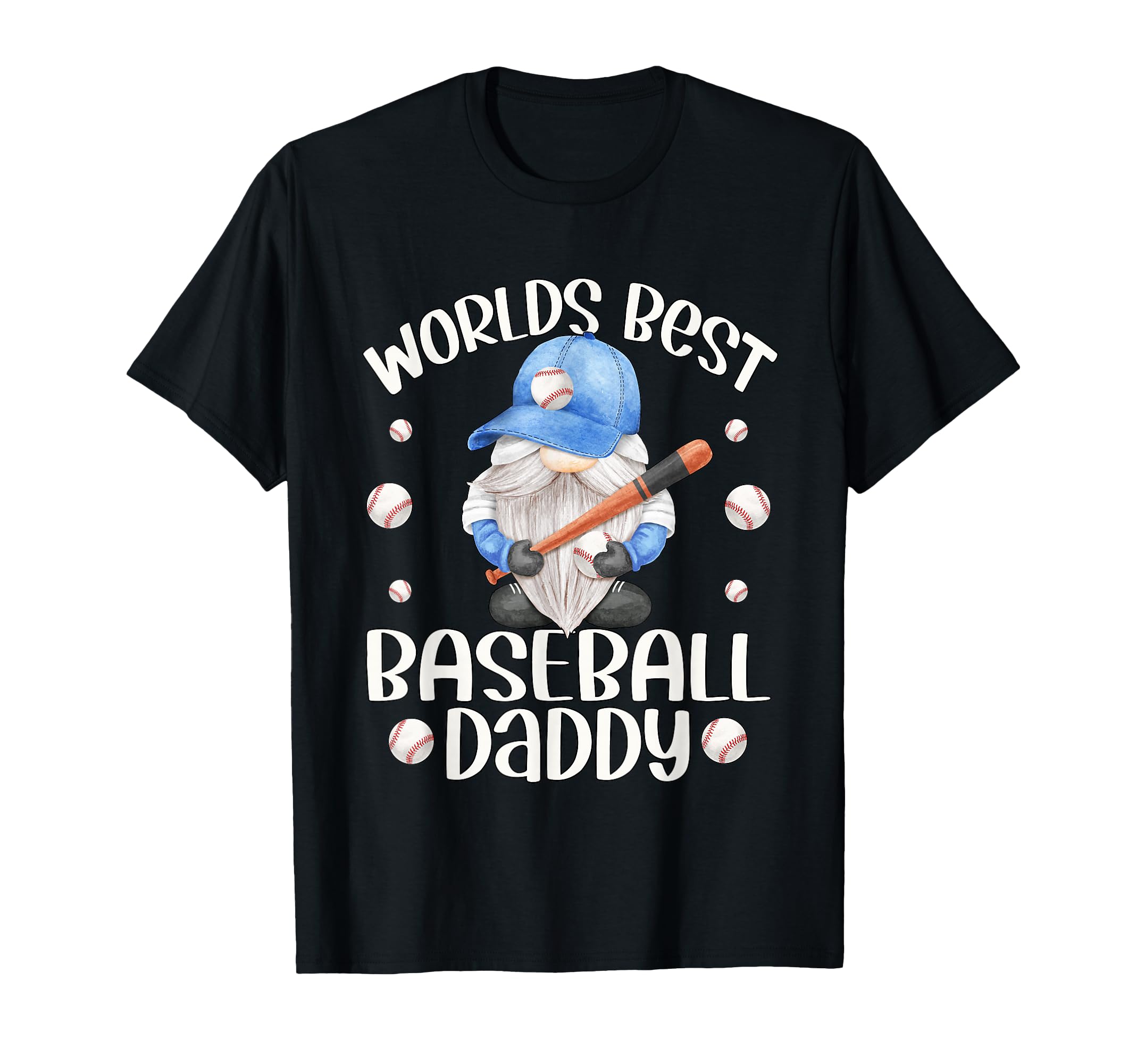 Funny Fathers Day Baseball Gnome Worlds T-Shirt - Trendy Graphic Men Women - T-Shirt, Sweatshirt, Hoodie