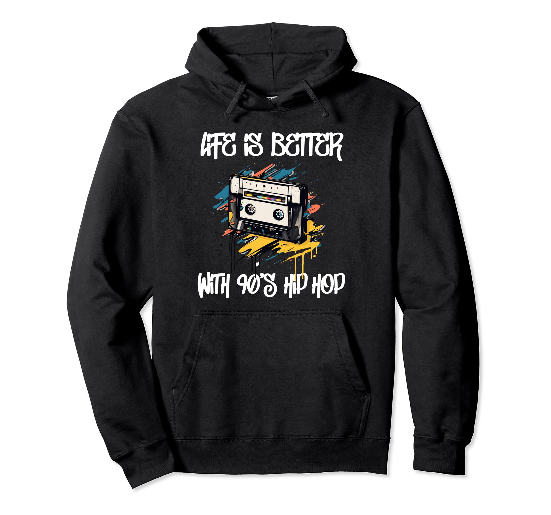 Hip Hop Old School 90S Music Rap 50Th Hoodie - Unique Graphic Men Women - T-Shirt, Sweatshirt, Hoodie