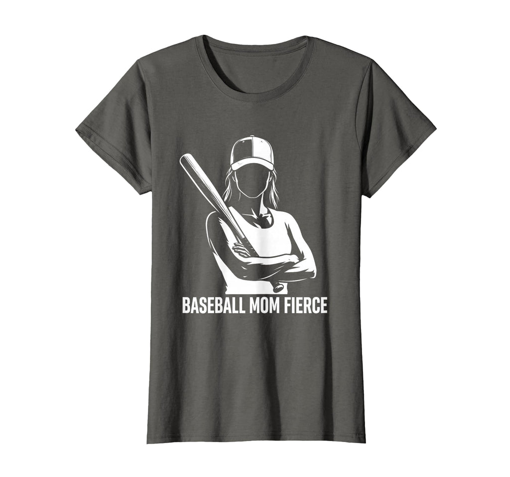 Baseball Mom Fierce Proud Sports Parent T-Shirt - Trendy Graphic for Adults - T-Shirt, Sweatshirt, Hoodie