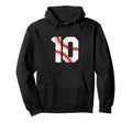 Baseball Player Jersey Number 10 10 Proud Hoodie - Trendy Graphic Unisex - T-Shirt, Sweatshirt, Hoodie