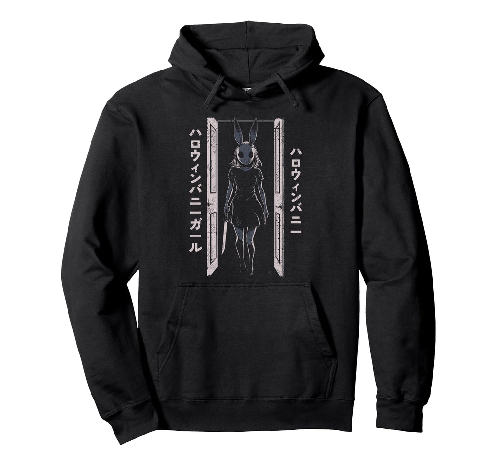 Anime Horror Bunny Aesthetic Soft Hoodie - Casual Everyday Wear for Adults - T-Shirt, Sweatshirt, Hoodie