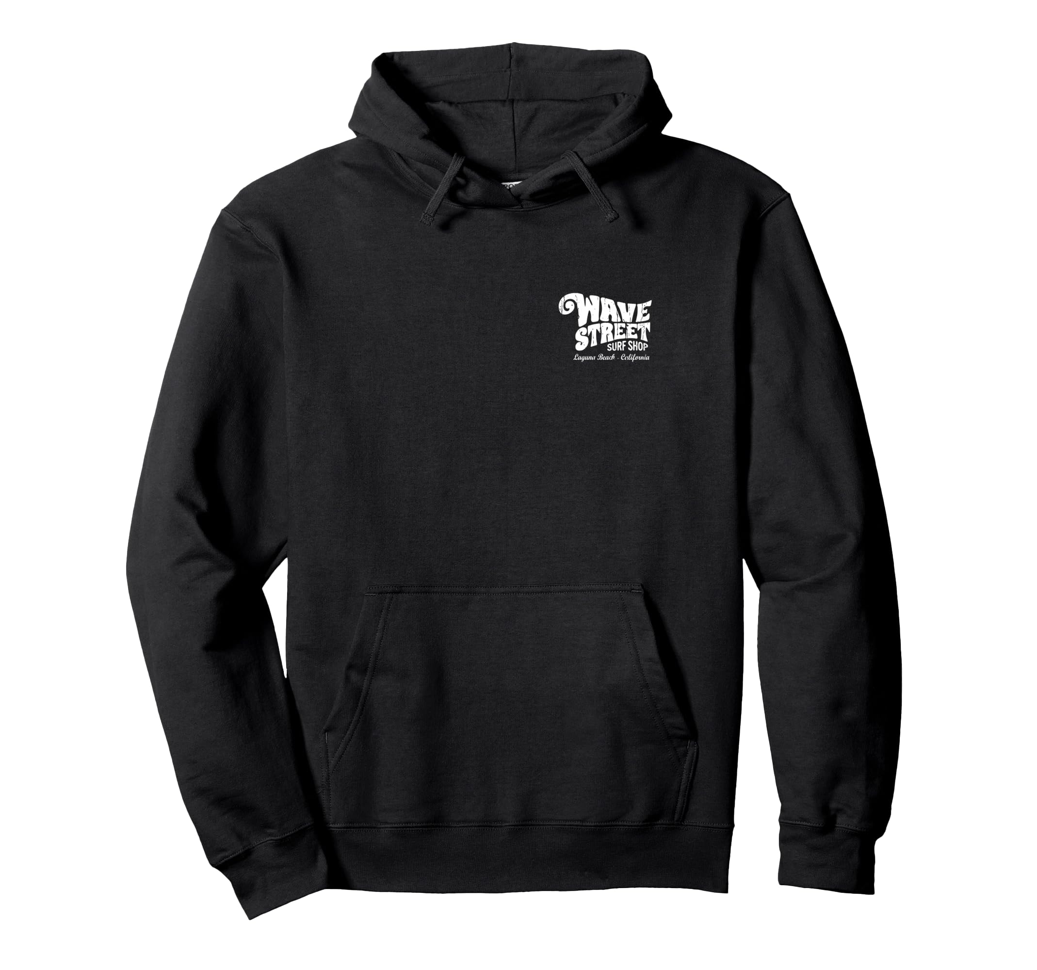 Wave Street Surf Shop White Hoodie - Custom Art Print Unisex - T-Shirt, Sweatshirt, Hoodie