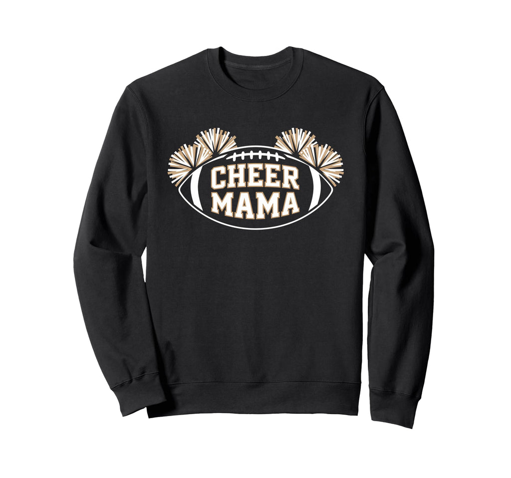 Cheer Mom Mother Bow Sweatshirt - Fun Novelty Design for Adults - T-Shirt, Sweatshirt, Hoodie