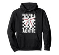 Baseball Aunt Coquette Bow Checkered Hoodie - Trendy Graphic Men Women - T-Shirt, Sweatshirt, Hoodie