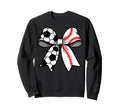 Soccer Baseball Coquette Bow Funny Sweatshirt - Streetwear Style Men Women - T-Shirt, Sweatshirt, Hoodie