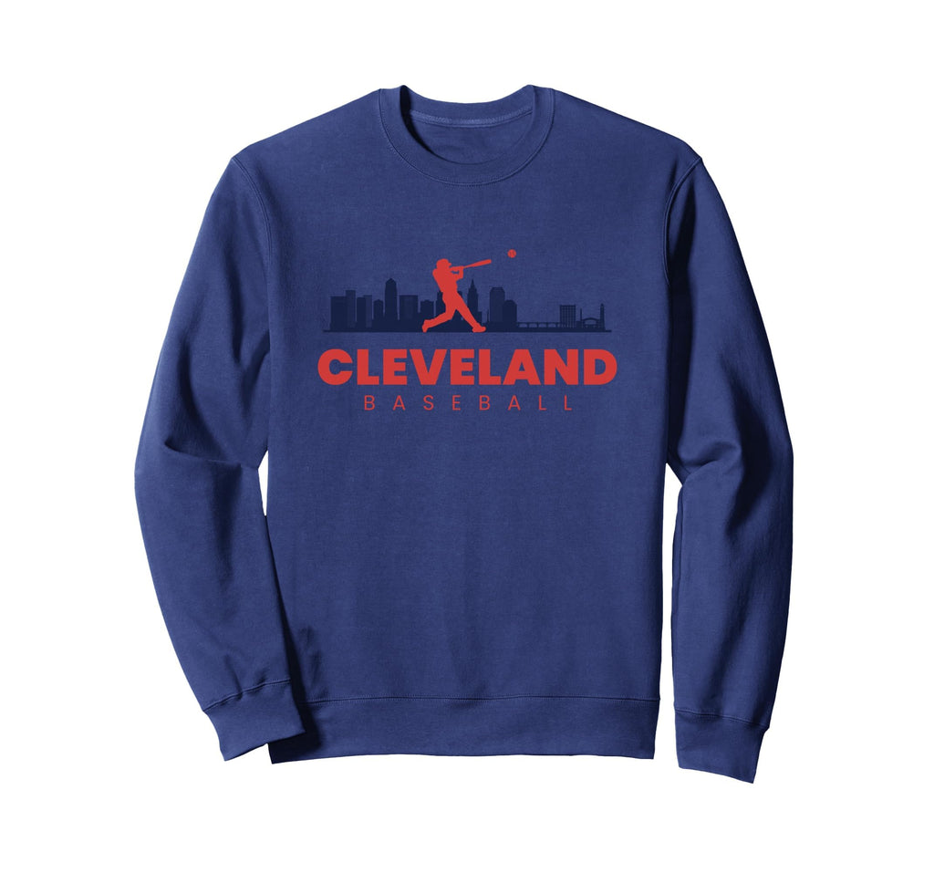 Cleveland Baseball Minimalist Sweatshirt - Casual Everyday Wear for Adults - T-Shirt, Sweatshirt, Hoodie