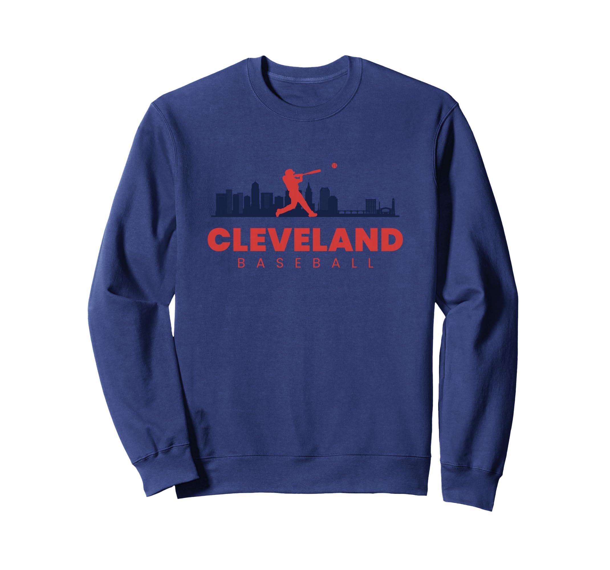 Cleveland Baseball Minimalist Sweatshirt - Casual Everyday Wear for Adults - T-Shirt, Sweatshirt, Hoodie