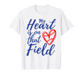 My Heart Is That Field Baseball Mama T-Shirt - Custom Art Print for Adults - T-Shirt, Sweatshirt, Hoodie