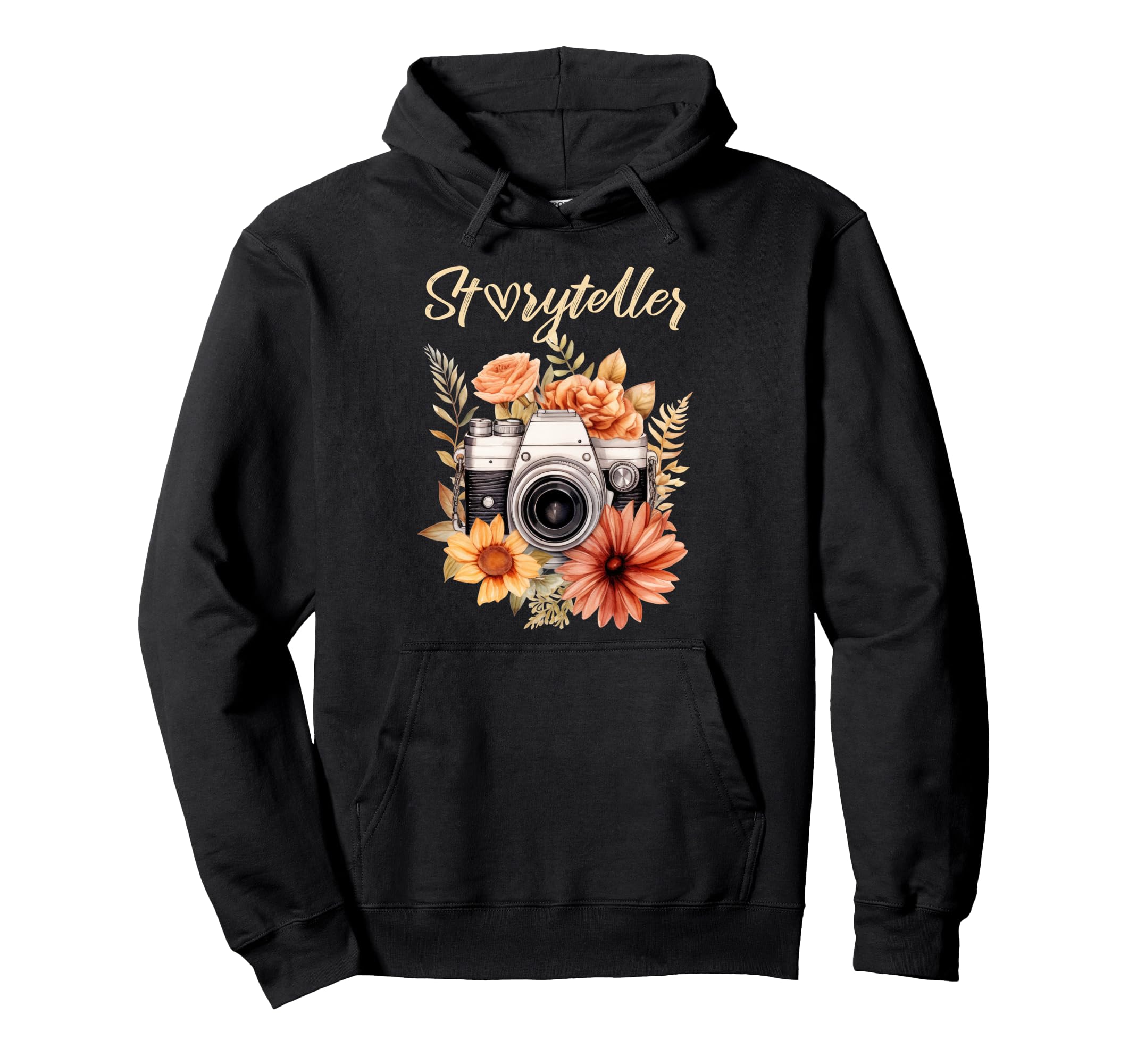 Photographer Storyteller Camera Hoodie - Casual Everyday Wear Unisex - T-Shirt, Sweatshirt, Hoodie