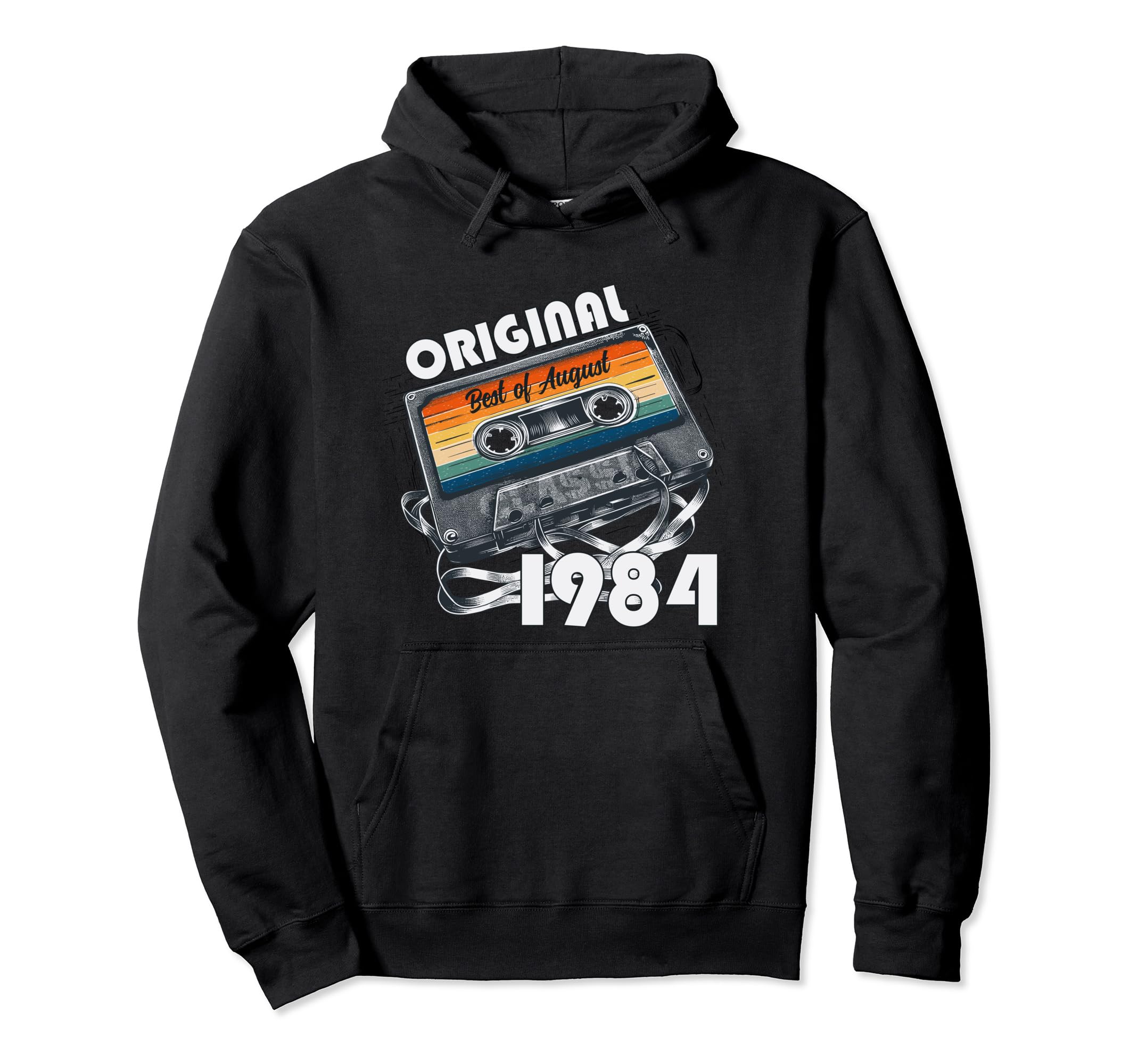 40Th Birthday August 1984 Cassette Gifts Hoodie - Graphic Print Unisex - T-Shirt, Sweatshirt, Hoodie