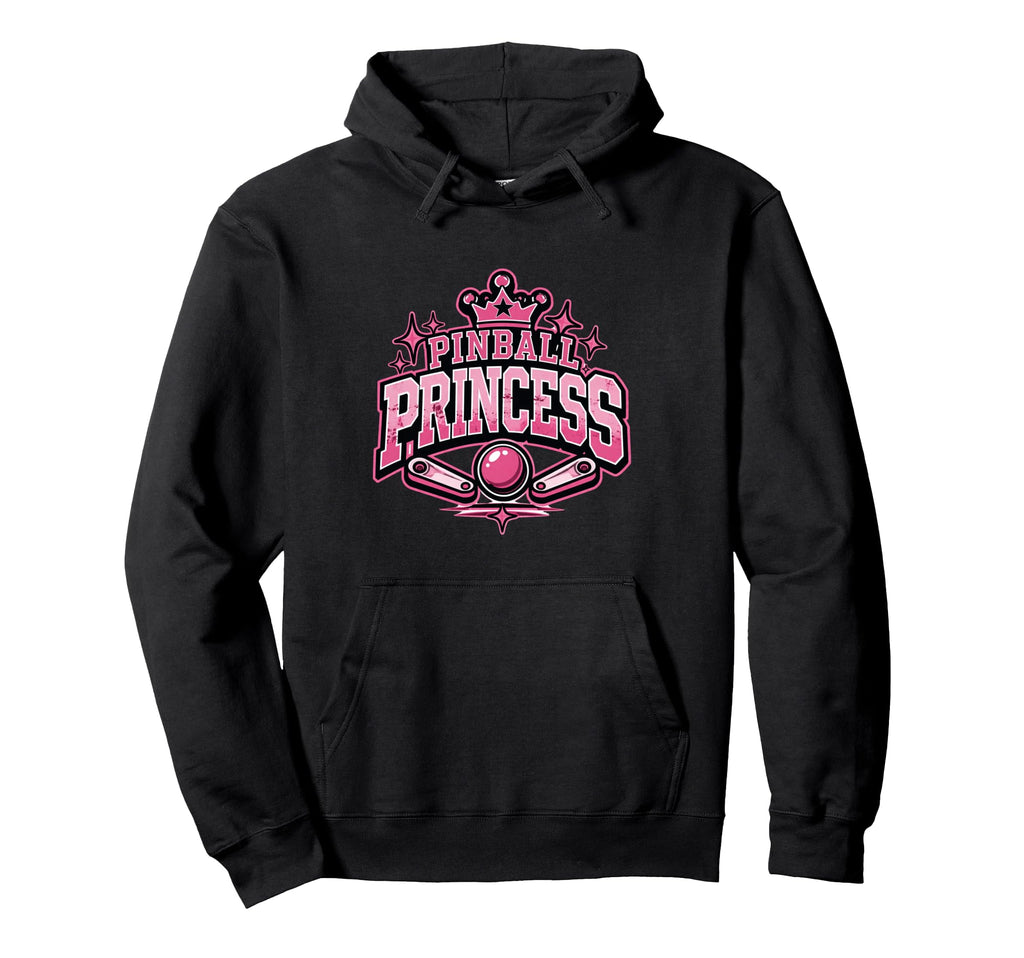 Pinball Princess Machines Funny Arcade Game Hoodie - Graphic Print Unisex - T-Shirt, Sweatshirt, Hoodie