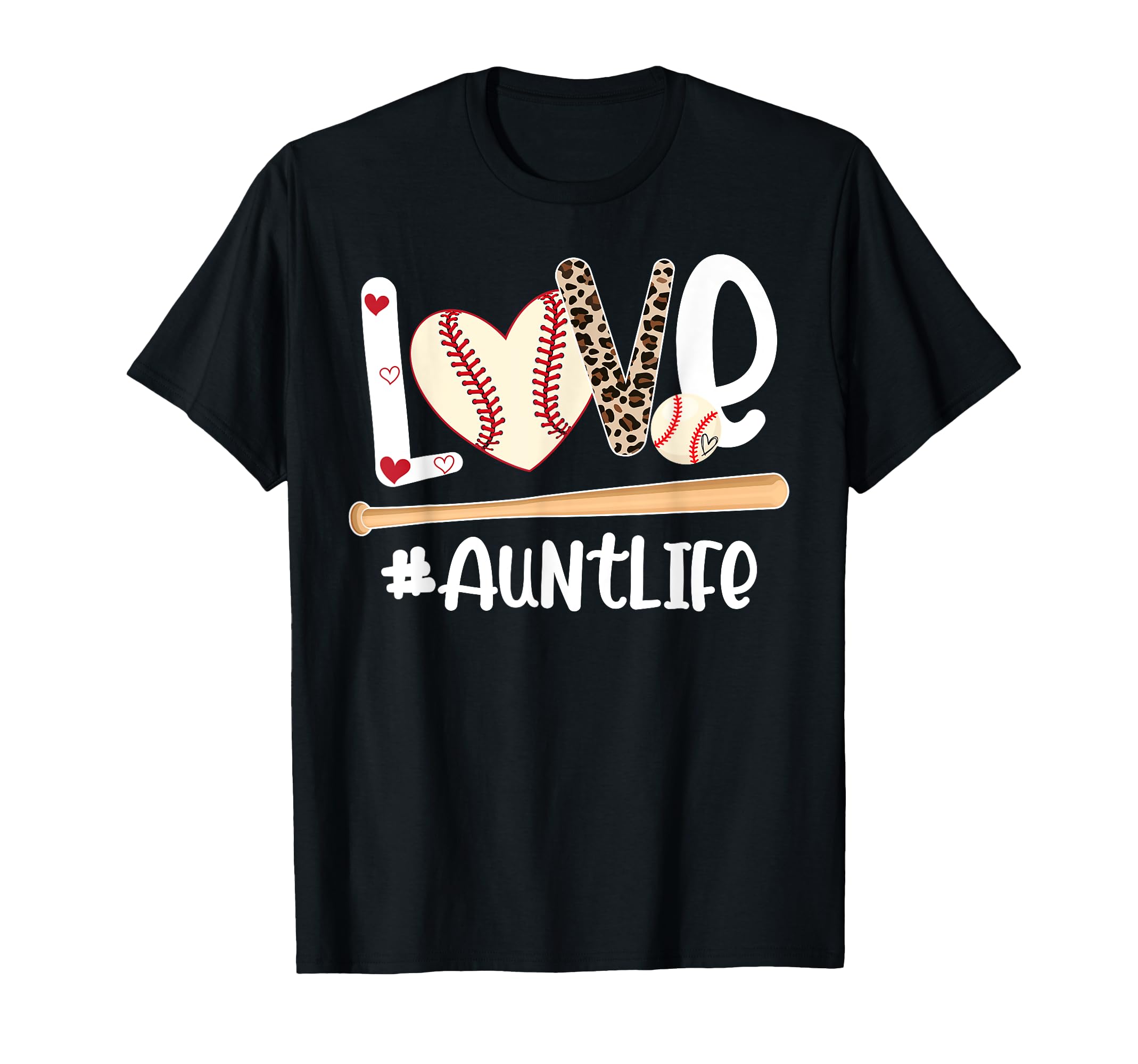 Love Baseball Aunt Life Aunt Baseball T-Shirt - Unique Graphic for Adults - T-Shirt, Sweatshirt, Hoodie