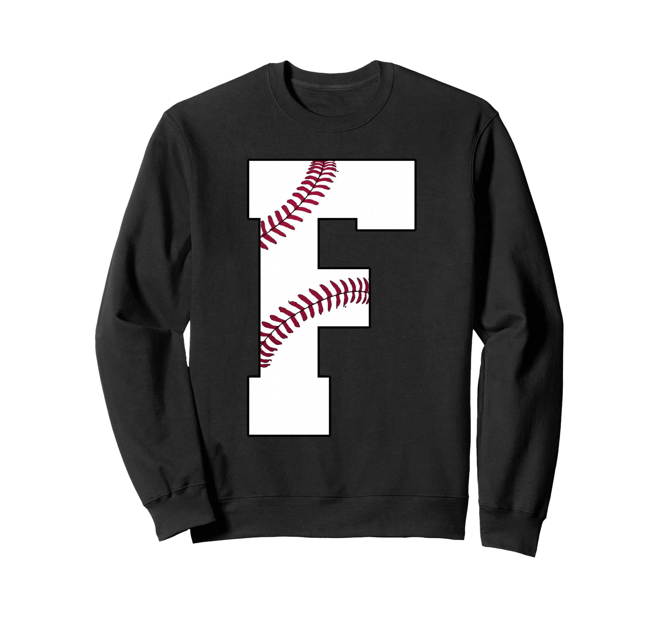 F Baseball Initial Personalized Sweatshirt - Casual Everyday Wear Unisex - T-Shirt, Sweatshirt, Hoodie