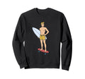 Surf California Laguna Beach Surfer Sweatshirt - Unique Graphic Unisex - T-Shirt, Sweatshirt, Hoodie