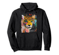Pop Art Leopard 90S Graffiti Hoodie - Graphic Print Unisex - T-Shirt, Sweatshirt, Hoodie