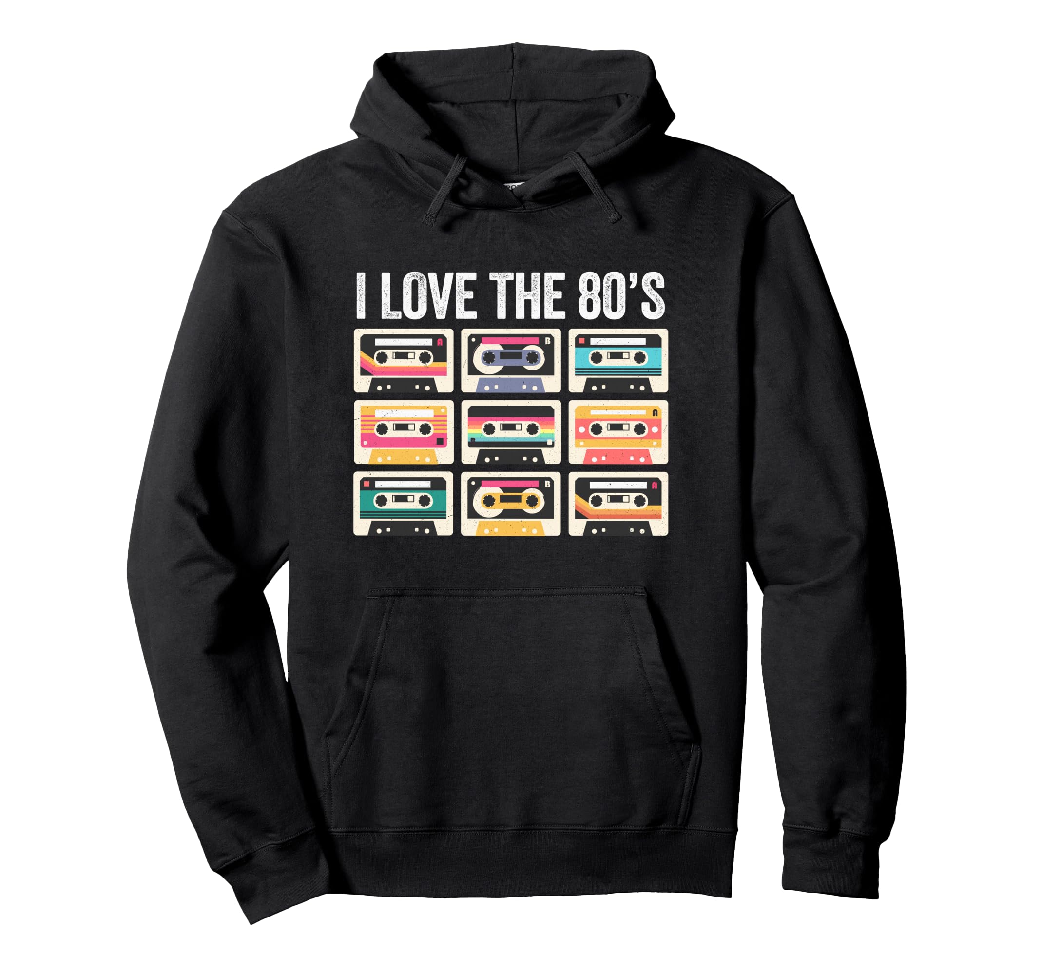 I Love 80S Cassette Tape 1980S Party Hoodie - Streetwear Style Men Women - T-Shirt, Sweatshirt, Hoodie