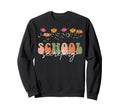 Boho Floral School Secretary Sweatshirt - Casual Everyday Wear Men Women - T-Shirt, Sweatshirt, Hoodie
