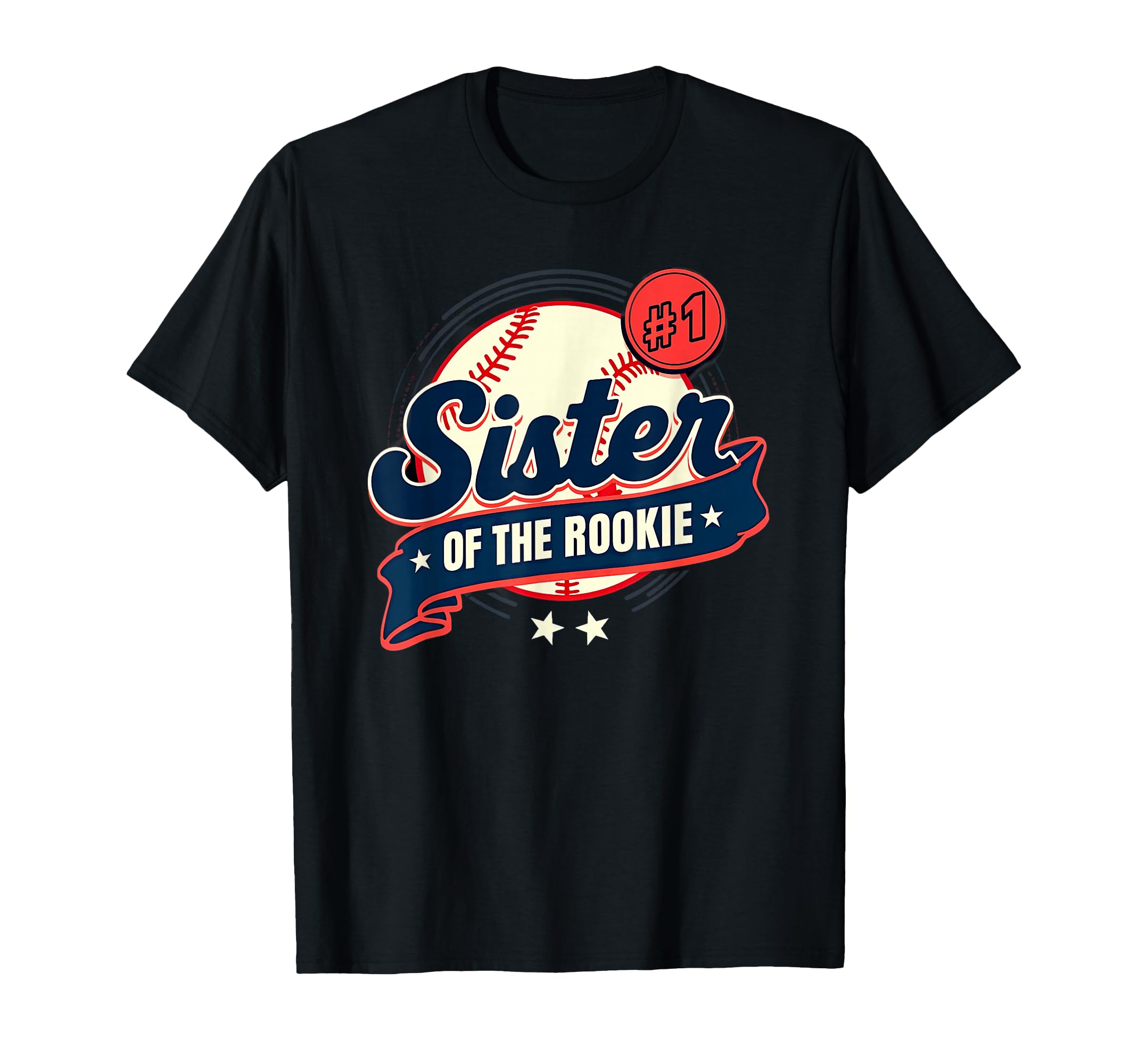 Sister Rookie 1St Birthday Baseball T-Shirt - Custom Art Print for Adults - T-Shirt, Sweatshirt, Hoodie