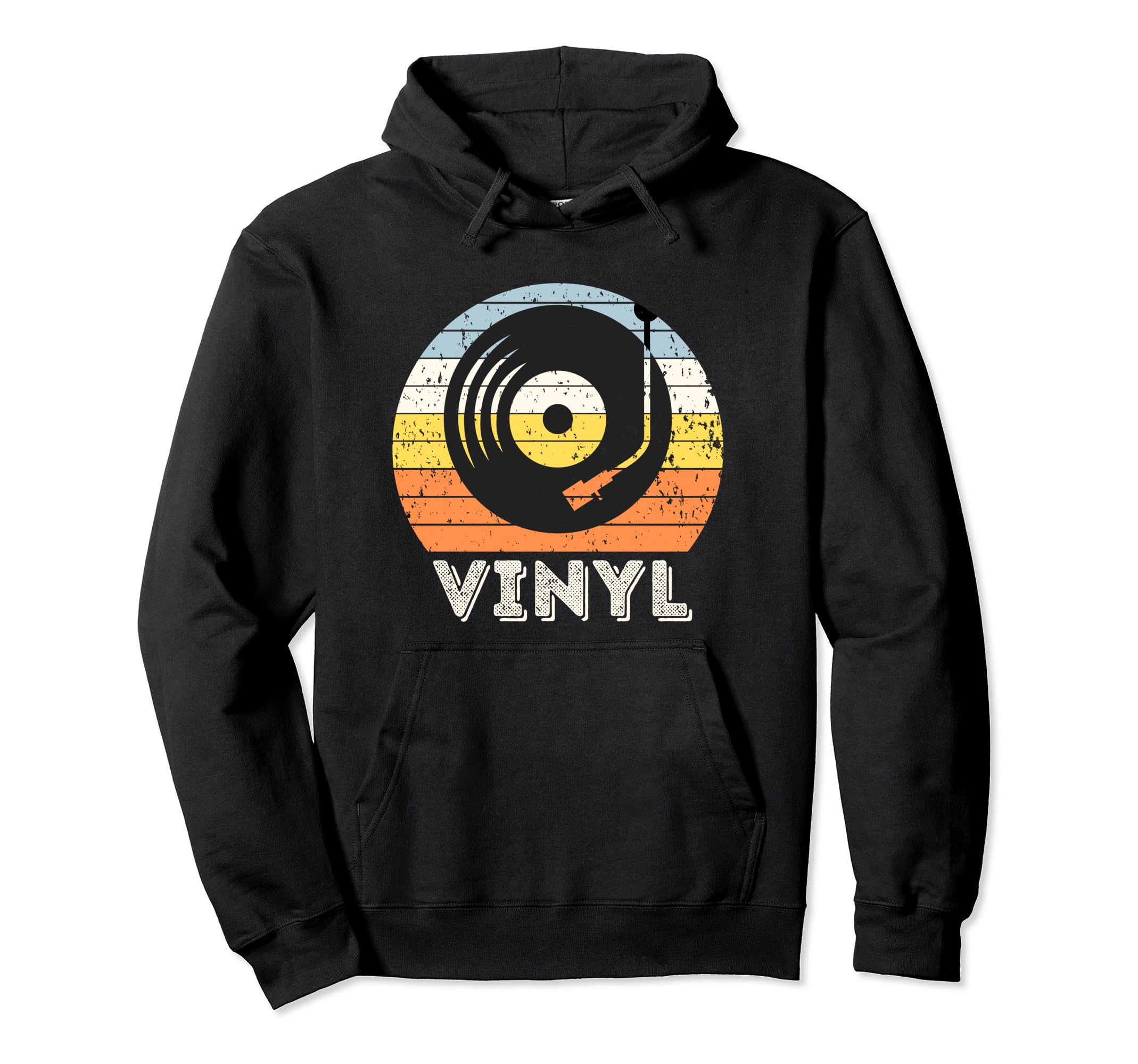 Vinyl Record Player Hoodie - Minimalist Print Unisex - T-Shirt, Sweatshirt, Hoodie