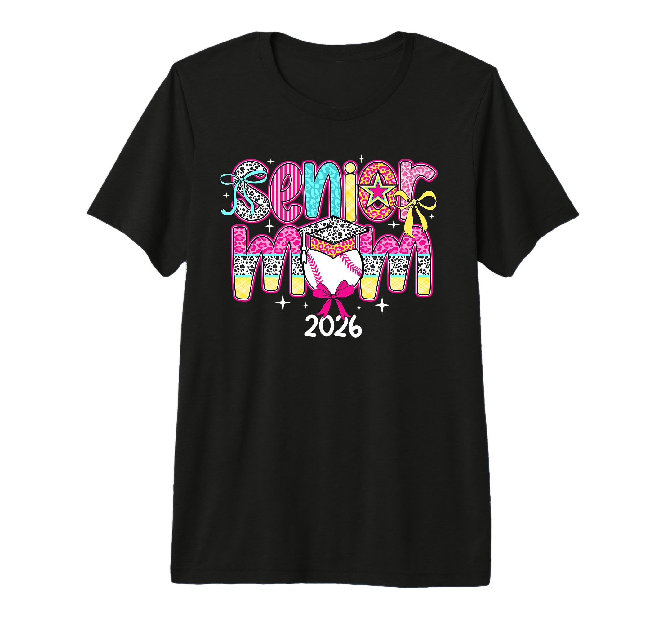 Baseball Senior Mom 2026 Baseball Player T-Shirt - Custom Art Print Unisex - T-Shirt, Sweatshirt, Hoodie