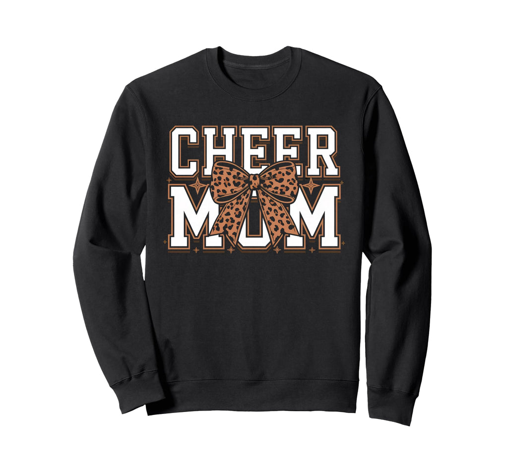 Cheer Mom Mother Bow Cheerleader Game Sweatshirt - Custom Art Print Unisex - T-Shirt, Sweatshirt, Hoodie