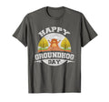 Happy Groundhog Day Distressed T-Shirt - Aesthetic Graphic Unisex - T-Shirt, Sweatshirt, Hoodie