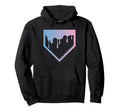 Baseball Home Plate Drip 2 Gradient Hoodie - Trendy Graphic for Adults - T-Shirt, Sweatshirt, Hoodie