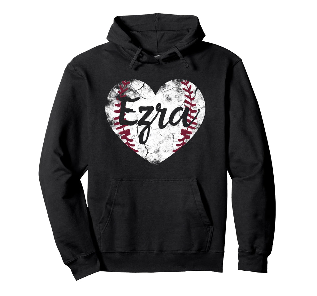 Ezra Baseball Personalized Name Hoodie - Casual Everyday Wear for Adults - T-Shirt, Sweatshirt, Hoodie