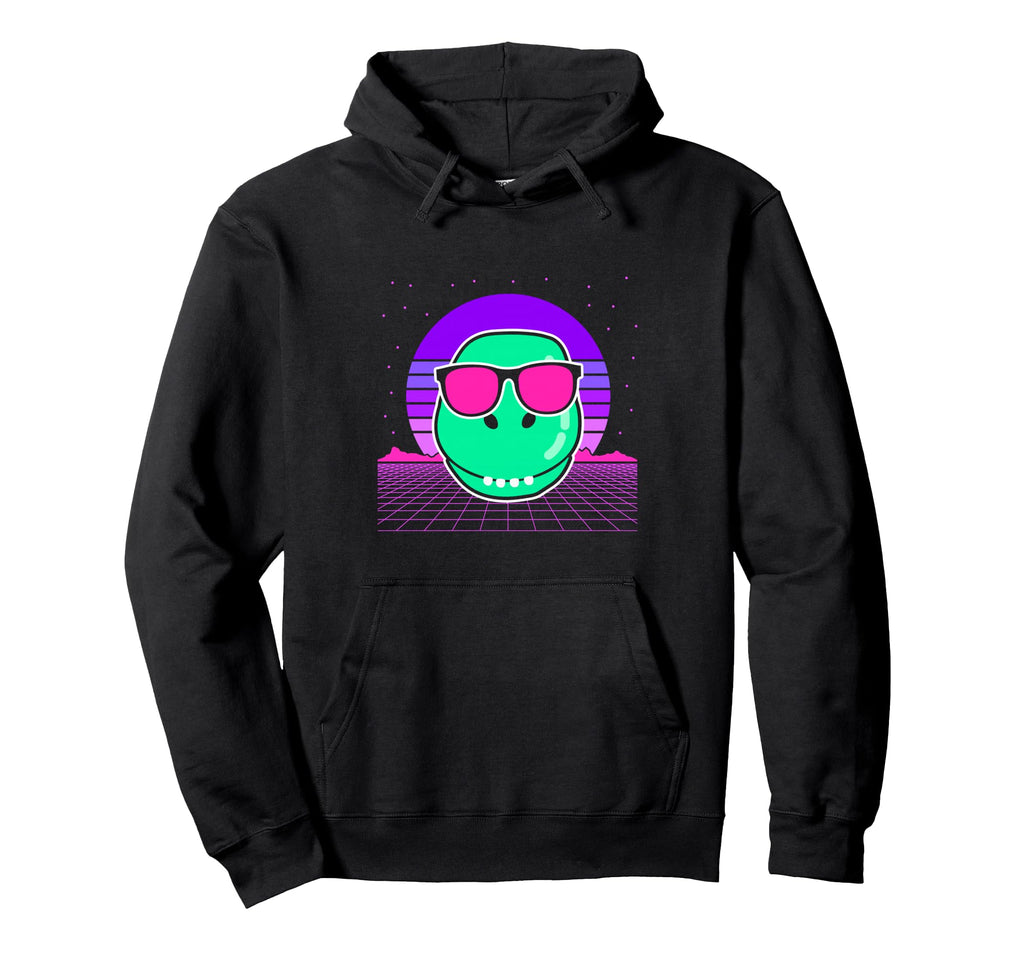 Aesthetic Vaporwave Outfits Dinosaur Hoodie - Unique Graphic for Adults - T-Shirt, Sweatshirt, Hoodie